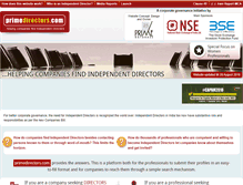 Tablet Screenshot of primedirectors.com
